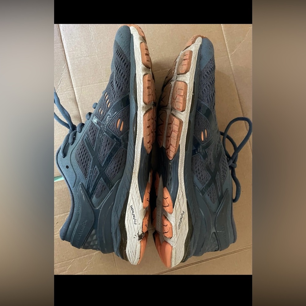 Asics Navy and White Athletic Shoes size 8 1/2 - Picture 3 of 11